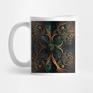 A Colorful Kaleidoscopic Pattern Mug